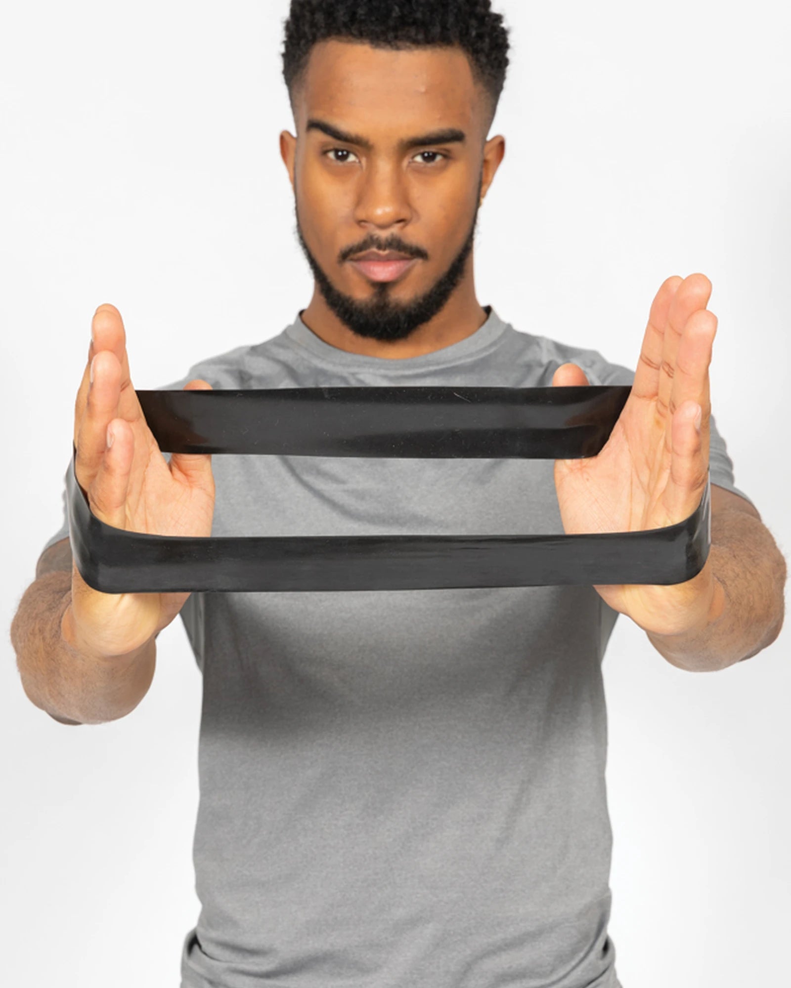 Promotional TPE fitness bands set in black pouch - 2